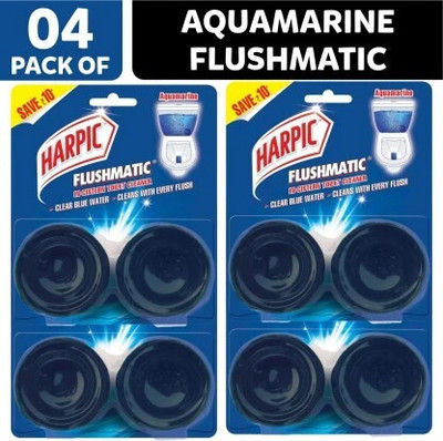 Harpic HF-H4-01 Aquamarine Block Toilet Cleaner(4 x 100 g)