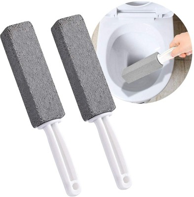 ZWEELAY Toilet Cleaner Brush with Handle 2 PCS, Pumice Stone for Toilet Cleaning