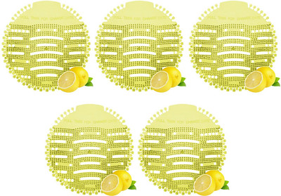 ELLA Urinal Screen Mat, Fresh Toilet Mat, Urinal Hygiene Products Lemon Mat Toilet Cleaner(5 x 1 Wipes)