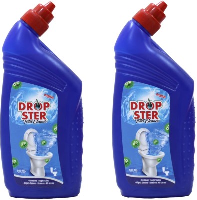 dropster Disinfectant Liquid- Removes Tough Stains, Fights Odours, Remove All Germs Regular Liquid Toilet Cleaner(2 x 500 ml)