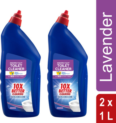 Flipkart Supermart Toilet Cleaner Lavender Liquid Toilet Cleaner(2 x 1 L)