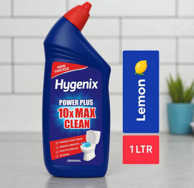 HYGENIX Premium Anti-Bacterial Toilet Cleaner 1L Lemon Gel Toilet Cleaner(1000 ml)