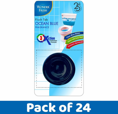 wonder fresh Flushmatic Tab | Flush Tab | Toilet Cleaner Block | 50g Each Original Block Toilet Cleaner(24 x 50 g)