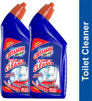 VSK Concentrated Liquid Toilet Cleaner for Maximum Cleaning Power in Every Drop Regular Liquid Toilet Cleaner(2 x 500 ml)