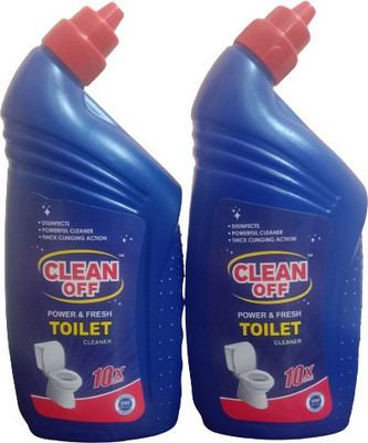 Clean Off Disinfectant Toilet Cleaner |Ultra-Powerful Toilet Cleaner-500ml (2PC) Regular Liquid Toilet Cleaner(2 x 0.5 L)