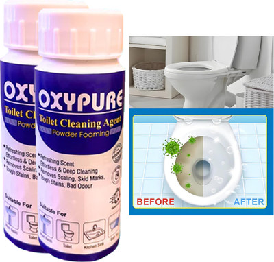 vcn Toilet Active Oxygen Agent,Remove Stubborn Dirt From bowl Regular Powder(PACK 2) Regular Powder Toilet Cleaner(2 x 250 g)