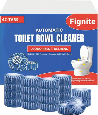 Fignite Fresh Smell Automatic Toilet Bowl Cleaners deodorize and descal Tablet Regular Rim Block(40 x 1 g)