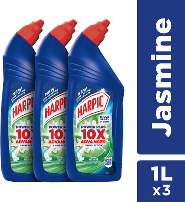 Harpic Disinfectant | Jasmine Liquid Toilet Cleaner(3 x 1 L)