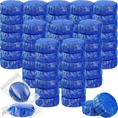 WIPSOR Automatic Toilet Bowl Cleaner Tablets Blue Bubbles, Lemon Scent, Deep Clean Lemon Powder Toilet Cleaner(10 x 0.36 g)
