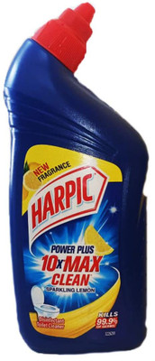 Harpic Disinfectant Power Plus Sparkling Lemon Liquid Toilet Cleaner(1 L)