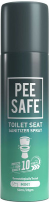 Pee Safe Toilet Seat Sanitizer Spray Mint Spray Toilet Cleaner(50 ml)