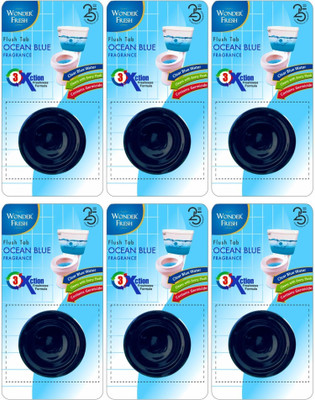 wonder fresh Flushmatic Tab | Flush Tab | Toilet Cleaner Block | 50g Each Original Block Toilet Cleaner(6 x 50 g)