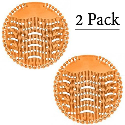 HOPZ Urinal Screen & Toilet Mat_Toilet Block_Orange Orange Mat Toilet Cleaner(2 x 1 Wipes)