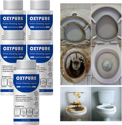 BKF OxyPure Toilet Cleaner – Pack of 5 with Impressive Cleaning Results Floral Liquid Toilet Cleaner(5 x 20 ml)