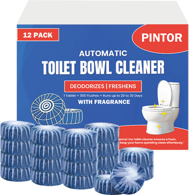 Pintor Automatic Toilet Bowl Cleaner Tablets for Descaling & Deodorizing(pack of 12) Ocean Rim Block(12 x 1 Wipes)