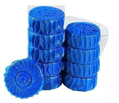 Nivrutti Toilet Bowl Cleaner Tablets l Drop In Flush Tank Cleaning Solution Pack of 10 Lemon Rim Block(10 x 40 g)