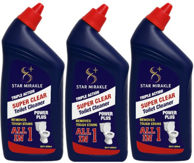 Star Mirakle Toilet Cleanner Liquid Toilet Cleaner(3 x 500 ml)