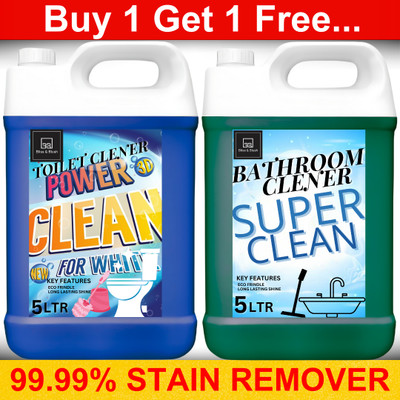 BLISS & BLUSH Toiler Cleaner & Bathroom Cleaner 10LNatural Disinfectant & Insect Repellent Lavender(2 x 5 L)