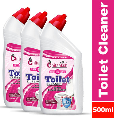 TERIHAR Toilet Cleaner Combo Pack – 3x500ml, Bactericide Cleaning Agent Ocean Liquid Toilet Cleaner(3 x 166.67 ml)