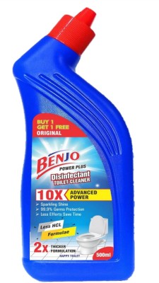 Benjo Original, Disinfectant Toilet Cleaner Liquid | Suitable for Toilet Bowls Regular Liquid Toilet Cleaner(500 ml)