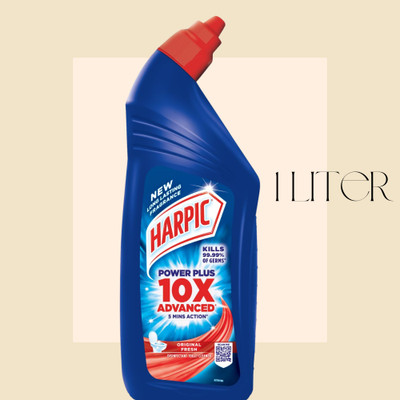 Harpic Powerful 10X Max Liquid Toilet Cleaner(1 L)