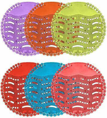 feelfresh Urinal Screen Matt(Pack Of 6) Citrus Mat Toilet Cleaner(6 x 1 Wipes)