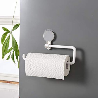 Kienlix Magic Sticker Kitchen Towel Holder Paper Towel Holder, Napkin Holder for Kitchen Plastic Toilet Paper Holder