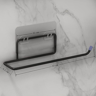 kitchwell Self Adhesive GI Steel Toilet Paper Stand/Tissue roll Hanger Iron Toilet Paper Holder deal from flipkart