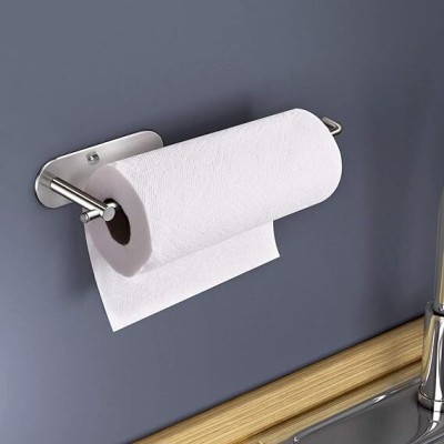 Indian Decor 31581 Paper Towel Holder Under Cabinet Mount, Undershelf/Wall Mounted Iron Toilet Paper Holder