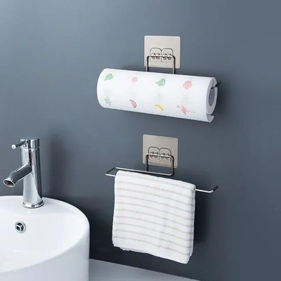DXDT Pack of 2 - Wall Mounted Tissue Paper/Napkin Holder Stainless Steel Toilet Paper Holder deal from flipkart