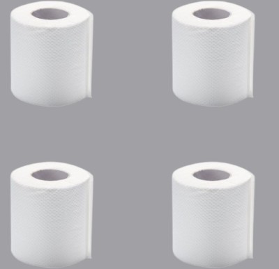 VOIISH Eco-Friendly, Natural, and Unbleached Toilet Tissue Paper Rolls (Pack of 4) Toilet Paper Roll(2 Ply, 480 Sheets)