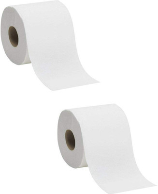 rushabh collections Toilet Paper Roll 2200 cm 2 Ply (220 Pulls)WITH CHECK DUSTER CLOTH Toilet Paper Roll(2 Ply, 220 Sheets)