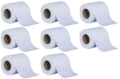 brow Toilet Paper Roll 4 Ply 8 rolls 120 pulls Bright white Toilet Paper Roll(4 Ply, 120 Sheets)