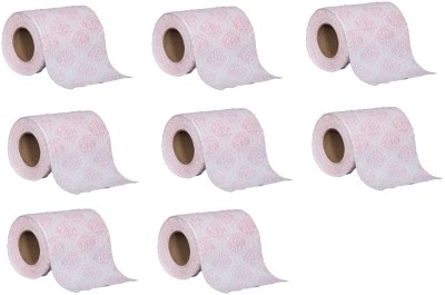 brow Toilet Paper Roll 4 Ply 8 Rolls pack 120 Pulls RED impression Toilet Paper Roll(4 Ply, 120 Sheets)