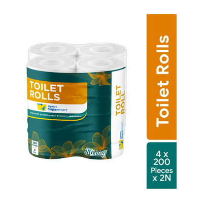 Flipkart Supermart Toilet Paper Roll(3 Ply, 1600 Sheets)
