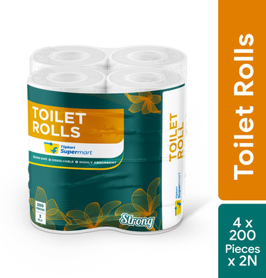 Flipkart Supermart Toilet Paper Roll(3 Ply, 1600 Sheets)