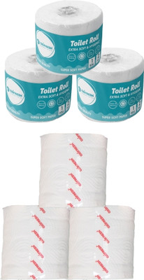 Oxi Fresh Toilet Paper Roll 400 Sheet/Roll 2 Ply Soft & Absorbent | Toilet Tissue Roll Toilet Paper Roll(2 Ply, 400 Sheets)