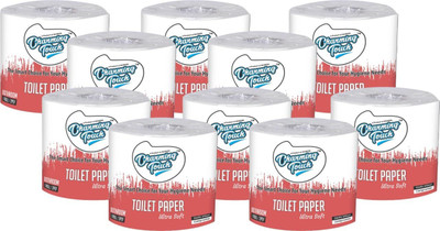Kcofoil Charming Touch Ultra Soft Pack of 10 Toilet Paper Roll(2 Ply, 300 Sheets)