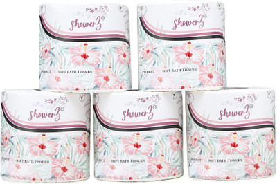 ShowerZ Soft Bath Toilet Paper Roll(2 Ply, 280 Sheets)
