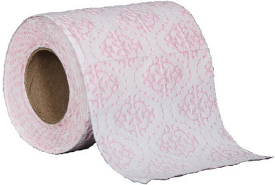 brow Toilet paper roll 12 rolls pack Red embossing Toilet Paper Roll(4 Ply, 120 Sheets)