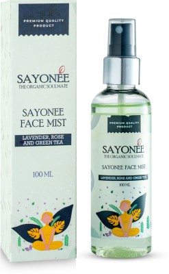 Sayonee Face Mist-Toner with Rose, Lavender and Green Tea for Glowing and Healthy Skin Men & Women(100 ml)