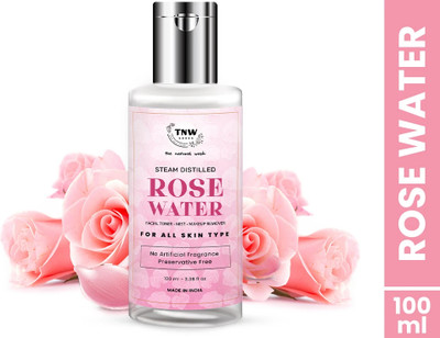 TNW - The Natural Wash Steam Distilled Rose Water Toner & Hydrator Men & Women(100 ml)