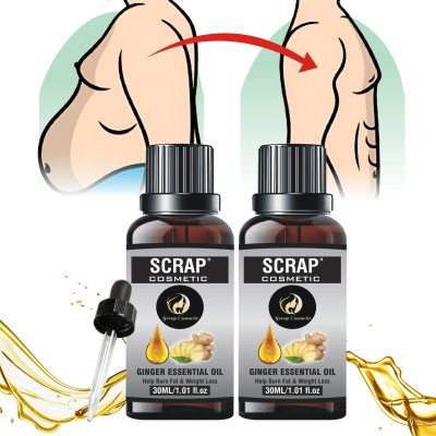 Scrap Cosmetic Fat Loss, Fat Burn and Weight Loss 10X Booster Ginger oil Men & Women(60 ml)