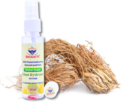 shakti Hydrosol Vetiver Blend of Multiple Natural Essence Extract Spray Face Wash(51 ml)