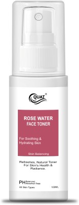 QUAT Bulgarian Valley Rose Water & Hyaluronic Acid Hydrating Toner | Alcohol Free Men & Women(100 ml)