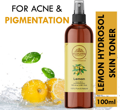 Wildflower essentials Lemon Hydrosol Skin Toner For Acne & Pigmentation For Face Toner Men & Women(100 ml)