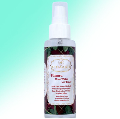 Pihaaru Floral Rose Toner – Gentle, Refreshing Skin Hydrator-100ml> Men & Women(100 ml)