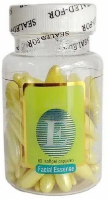 Wonholli Professional Vitamin E Facial Oil Softgel Face Capsules Anti Ageing glow skin Men & Women(60 ml)