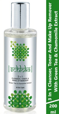 Modicare 3.1 Cleanser, Toner And Make Up Remover With Green Tea & Chamomile Extract Men & Women(200 ml)