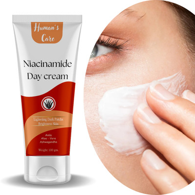 HUMAN'SCARE Niacinamide Day cream Face with Zinc for Oily Acne pore & Blemishes skin Men & Women(99.1 ml)